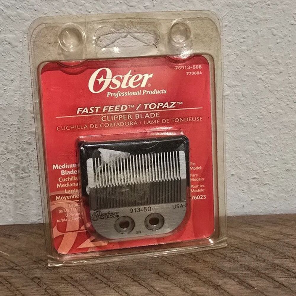 Oster Fast Feed Topaz Clipper Blade Medium 913-50 Professional Replacement Blade